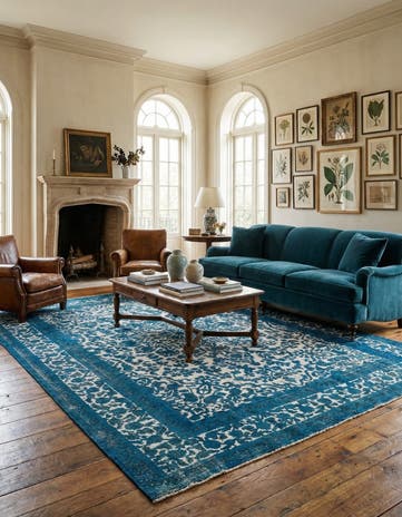 9' 9 x 12' 3 Hand Knotted Ultra Vintage Persian Wool Rug