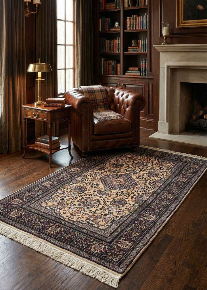 3' x 5' 2 Hand Knotted Bidjar Oriental Wool Rug