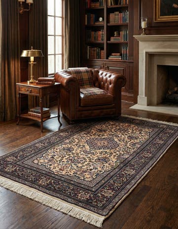 3' x 5' 2 Hand Knotted Bidjar Oriental Wool Rug