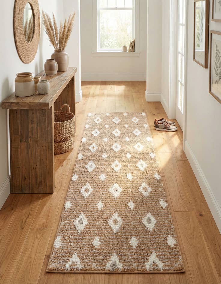 Detail image of 2' x 6' Sepia Runner Rug