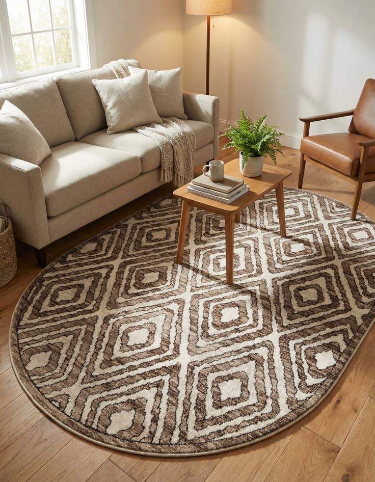 Detail image of 4' x 6' Hermitage Oval Rug