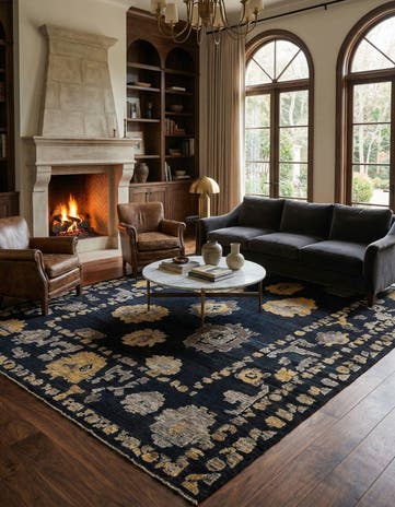 10' 3 x 14' Hand Knotted Oushak Wool Rug