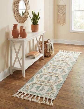 2' 2 x 8' 2 Hand Woven Arizona Wool Runner Rug