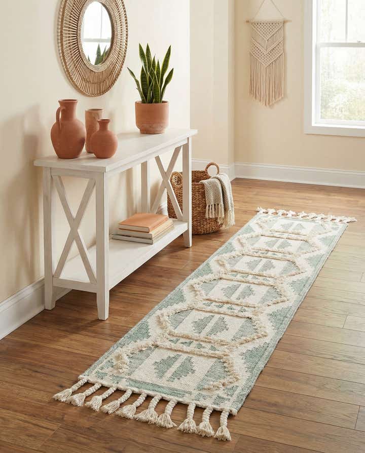 2' 2 x 8' 2 Hand Woven Arizona Wool Runner Rug