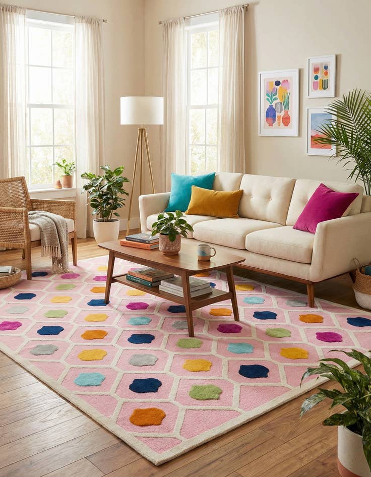 Detail image of 9' x 12' Easy-Clean Aruba Indoor / Outdoor Rug