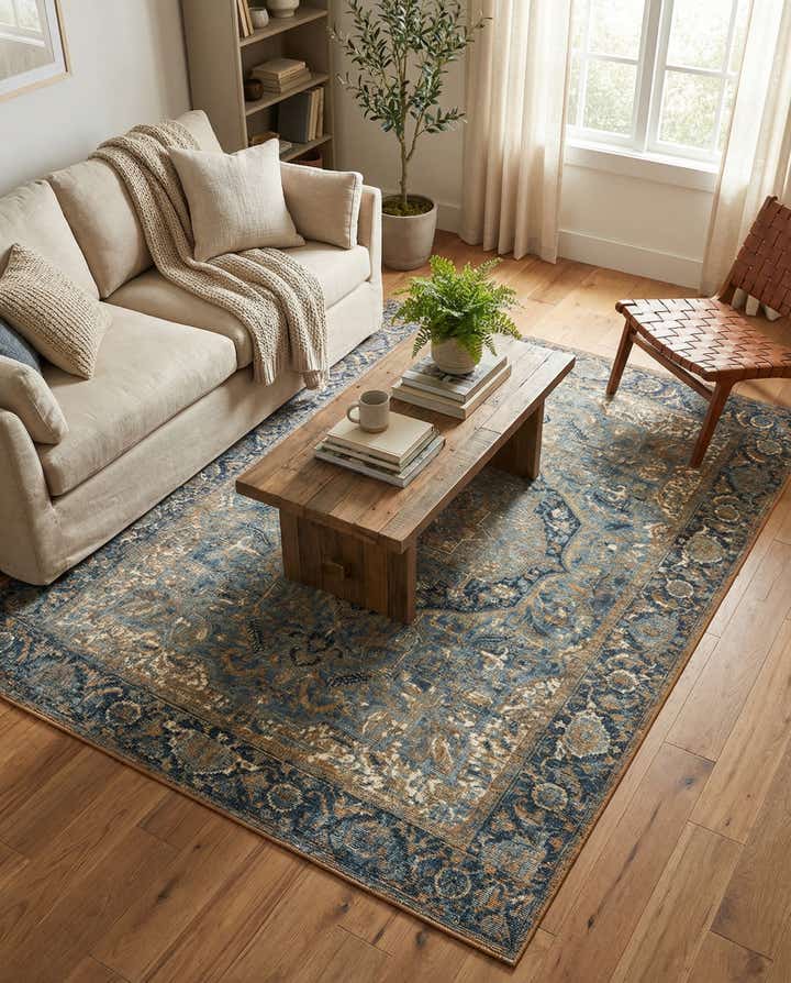 4' x 6' Easy-Clean Traditional Indoor / Outdoor Rug