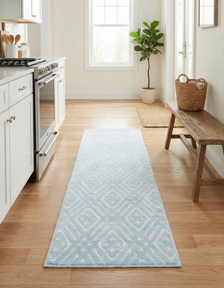 Detail image of 2' x 8'  Washable Sabrina Soto Ella Indoor / Outdoor Runner Rug