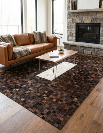 5' x 7' 10 Cowhide Stocks Rug