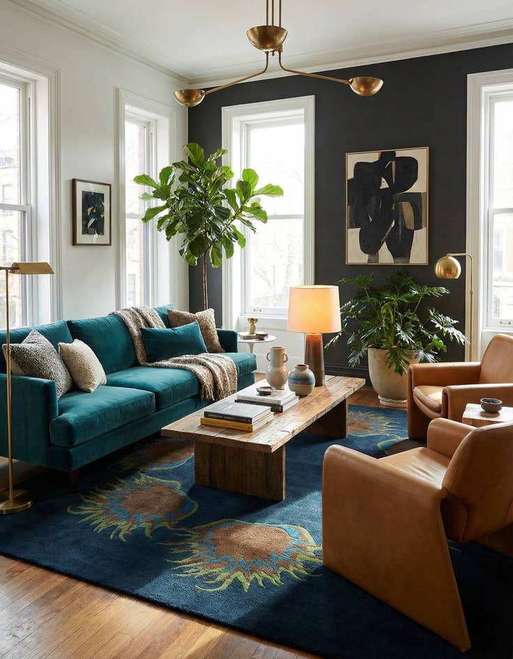 Detail image of 7' 6 x 7' 6 Luna Square Rug