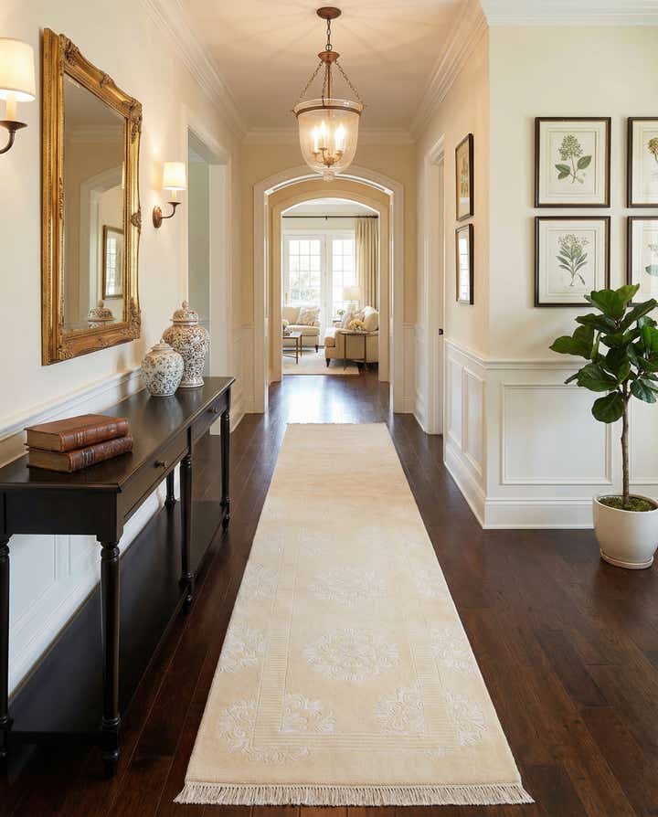 2' 10 x 13' Hand Knotted Darya Wool Runner Rug