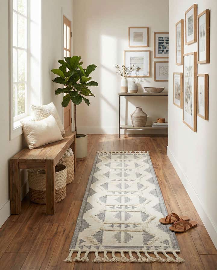 2' 7 x 10' Hand Woven Arizona Wool Runner Rug