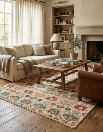 5' 2 x 7' 10 Hand Knotted Kazak Rug