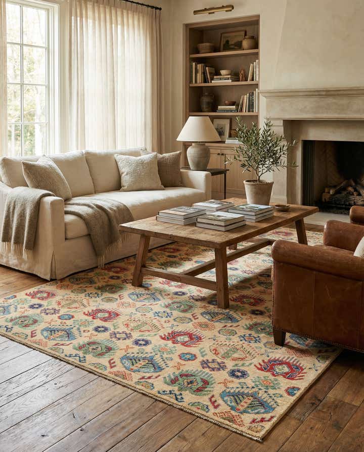 5' 2 x 7' 10 Hand Knotted Kazak Rug