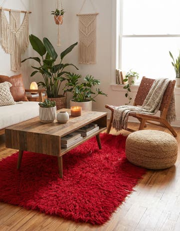 3' 4 x 5' 4 Hand Knotted Moroccan Wool Rug