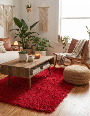 3' 4 x 5' 4 Hand Knotted Moroccan Wool Rug