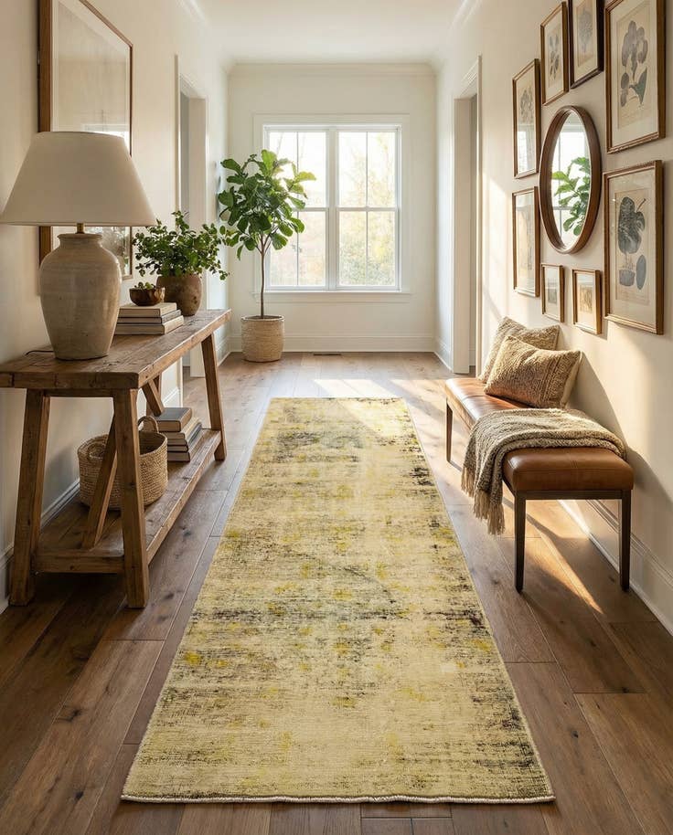 Detail image of 3' x 10' 2 Hand Knotted Ultra Vintage Persian Wool Runner Rug