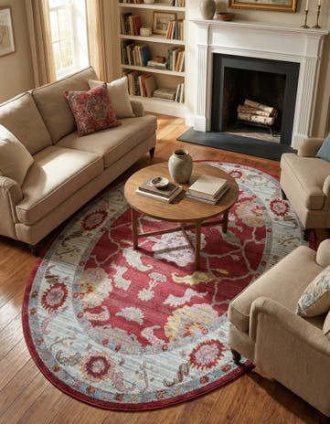 5' 5 x 8' Paragon Oval Rug