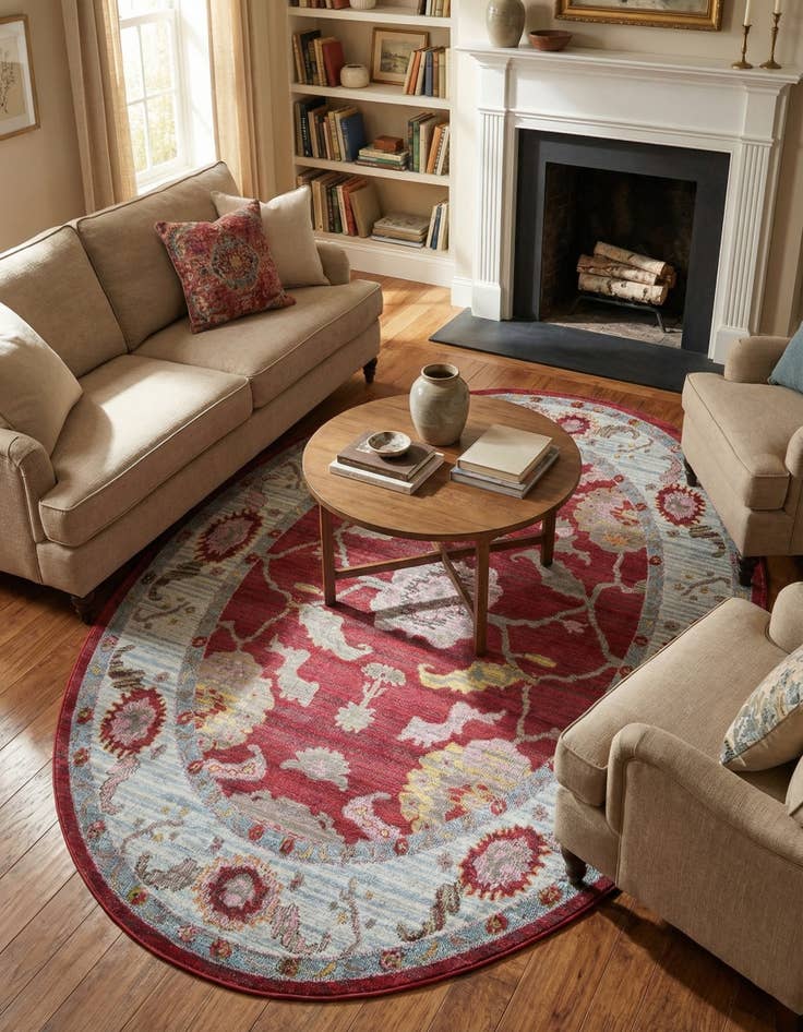 Detail image of  5' 5 x 8' Paragon Oval Rug