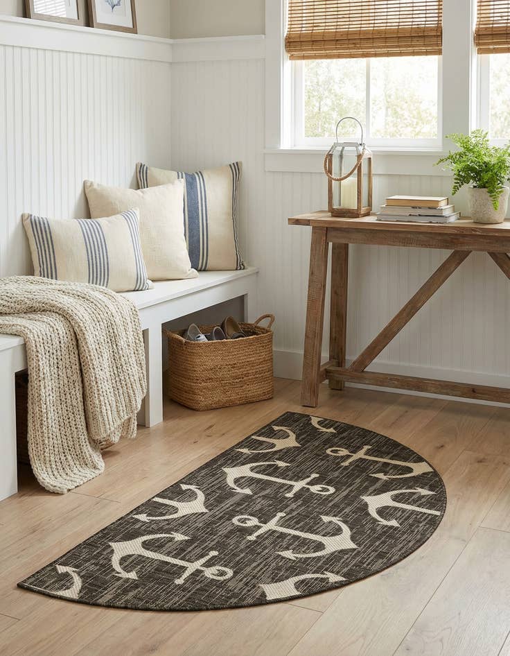 Detail image of 3' x 6' Easy-Clean Coastal Indoor / Outdoor Hearth Rug