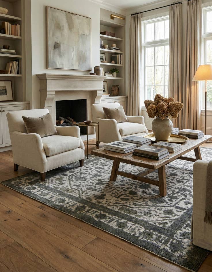 Detail image of 8' x 11' 3  Hand Knotted Ultra Vintage Persian Wool Rug