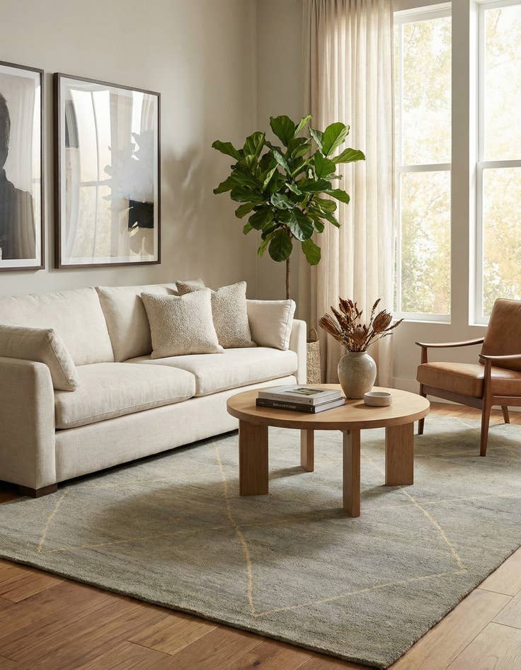 Detail image of 5' 7 x 8' 1  Hand Knotted Darya Wool Rug