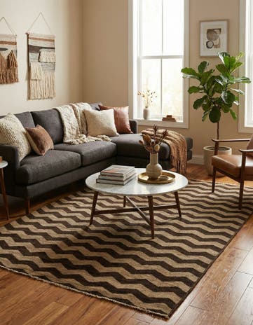 5' x 6' 4 Hand Knotted Modern Ziegler Rug