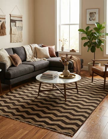 5' x 6' 4 Hand Knotted Modern Ziegler Rug
