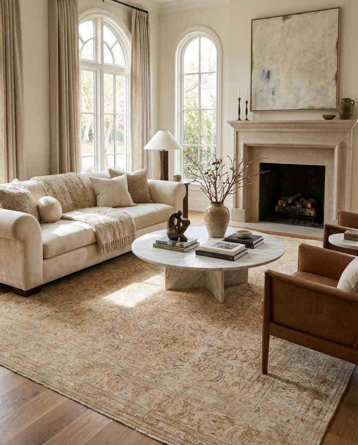 7' 10 x 10' 8 Hand Knotted Ultra Vintage Persian Wool Rug