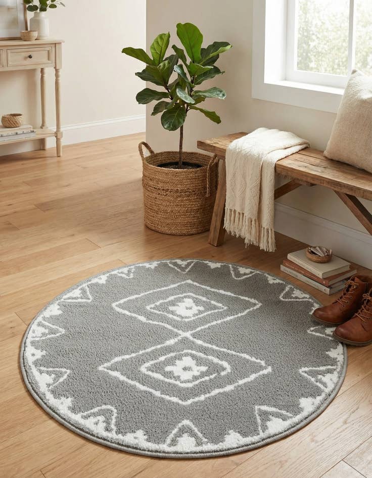 Detail image of  3' x 3' Oslo Round Rug
