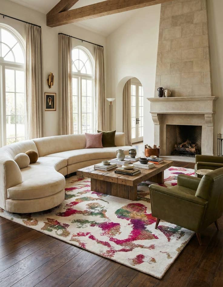 Detail image of 9' 5 x 12' 6  Hand Knotted Ultra Vintage Persian Wool Rug