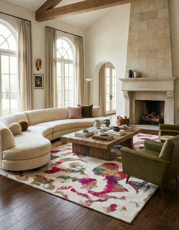 9' 5 x 12' 6 Hand Knotted Ultra Vintage Persian Wool Rug