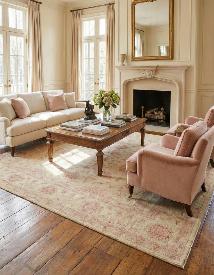 Detail image of 5' 6 x 7' 8  Hand Knotted Peshawar Ziegler Rug