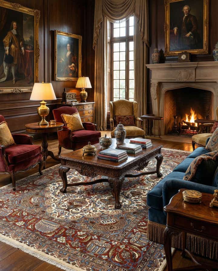 6' 9 x 9' 5 Tabriz Wool Rug