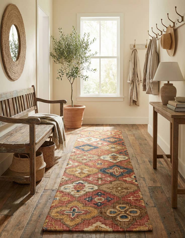 Detail image of  2' 7 x 12'  Hand Woven Kala Handwoven Jute Runner Rug