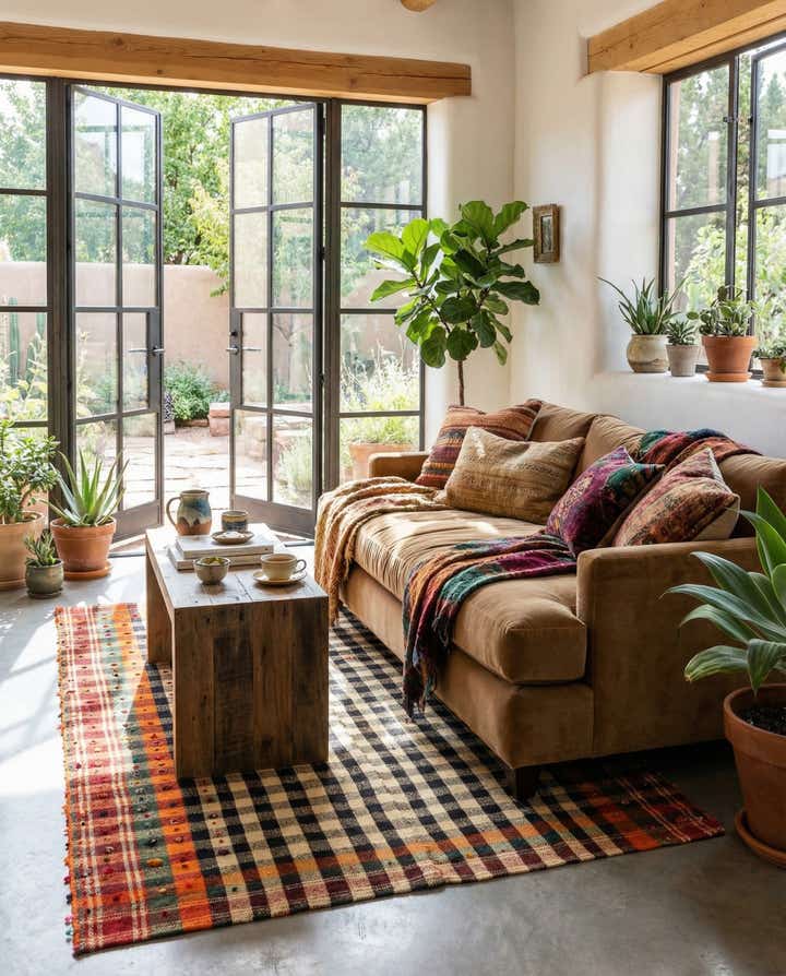 4' 11 x 7' Jajim Wool Rug