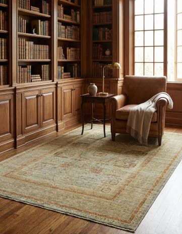 4' 10 x 6' 8 Hand Knotted Mamluk Ziegler Oriental Rug