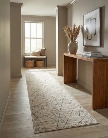 Fjord Beige Silta Runner Rug
