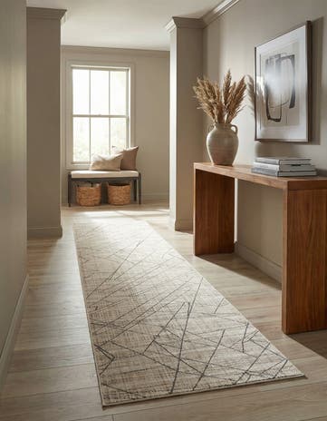 Fjord Beige Silta Runner Rug