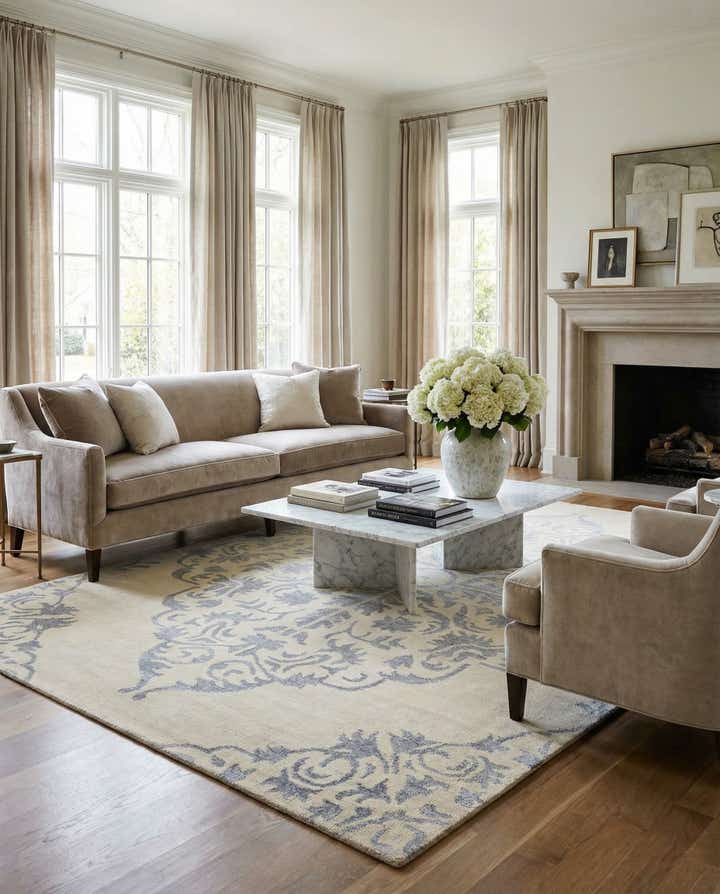 9' x 12' 10 Hand Knotted Darya Rug