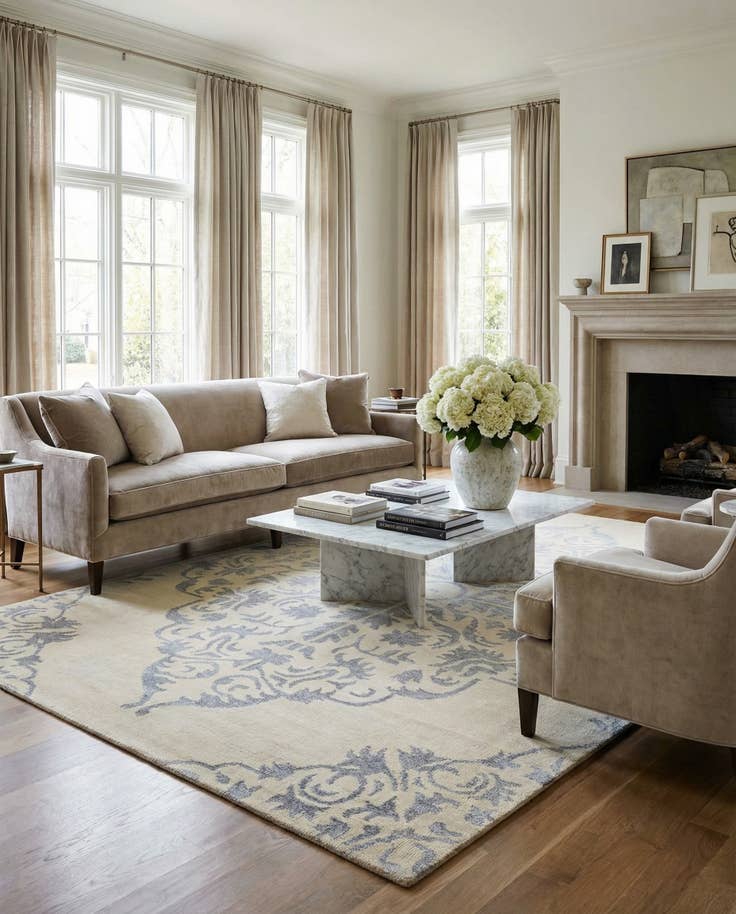 Detail image of 9' x 12' 10 Hand Knotted Darya Rug