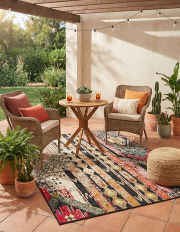 5' x 7' Easy-Clean Casablanca Indoor / Outdoor Rug