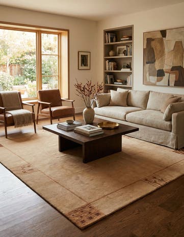 6' 8 x 8' 3 Hand Knotted Tibet Wool Rug