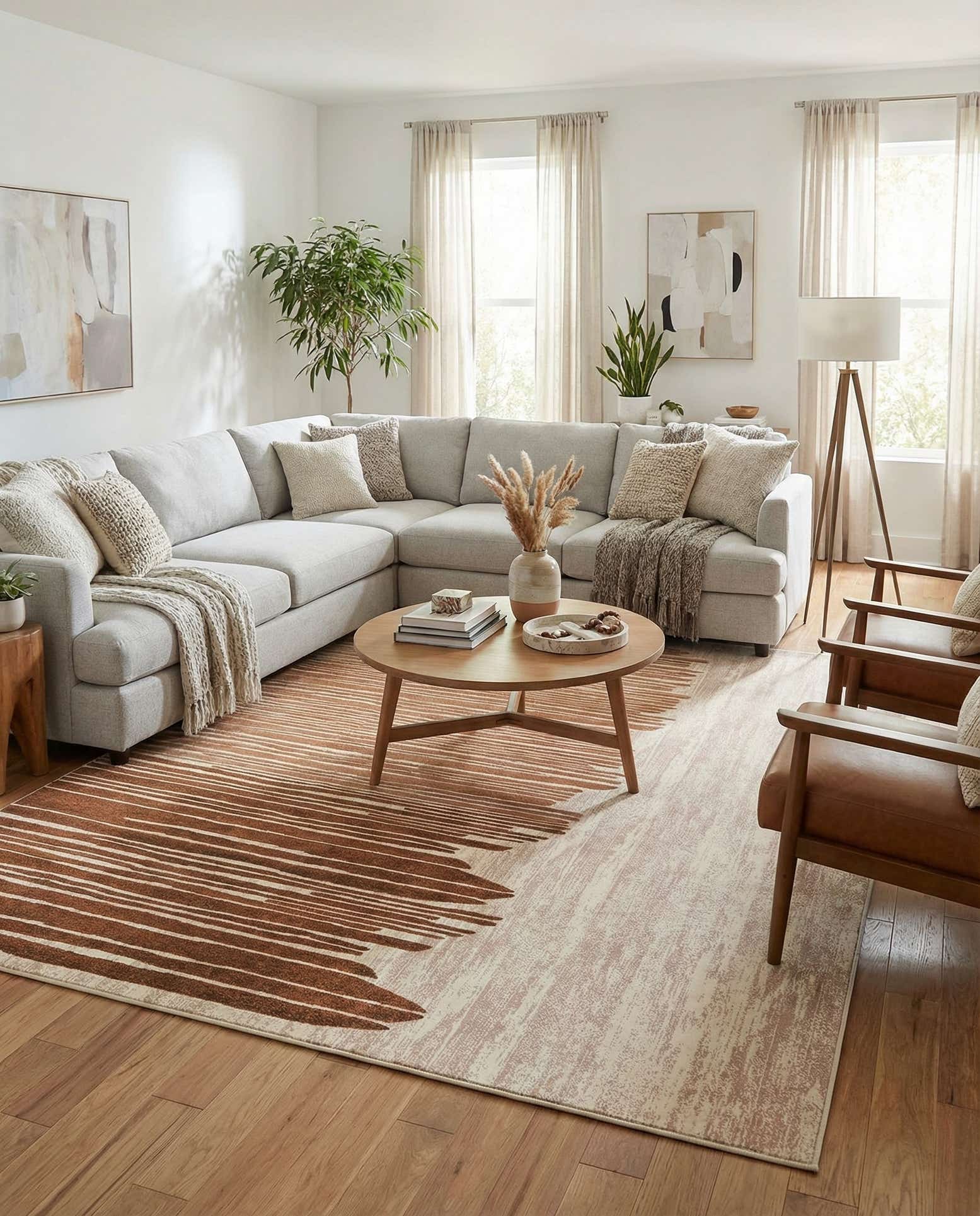 10' x 14' Easy-Clean Modern Indoor / Outdoor Rug