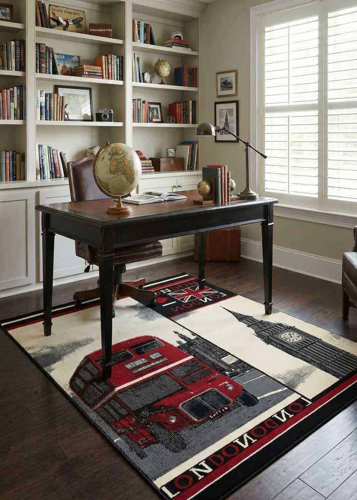 5' 3 x 7' 4 Reproduction Gabbeh Rug