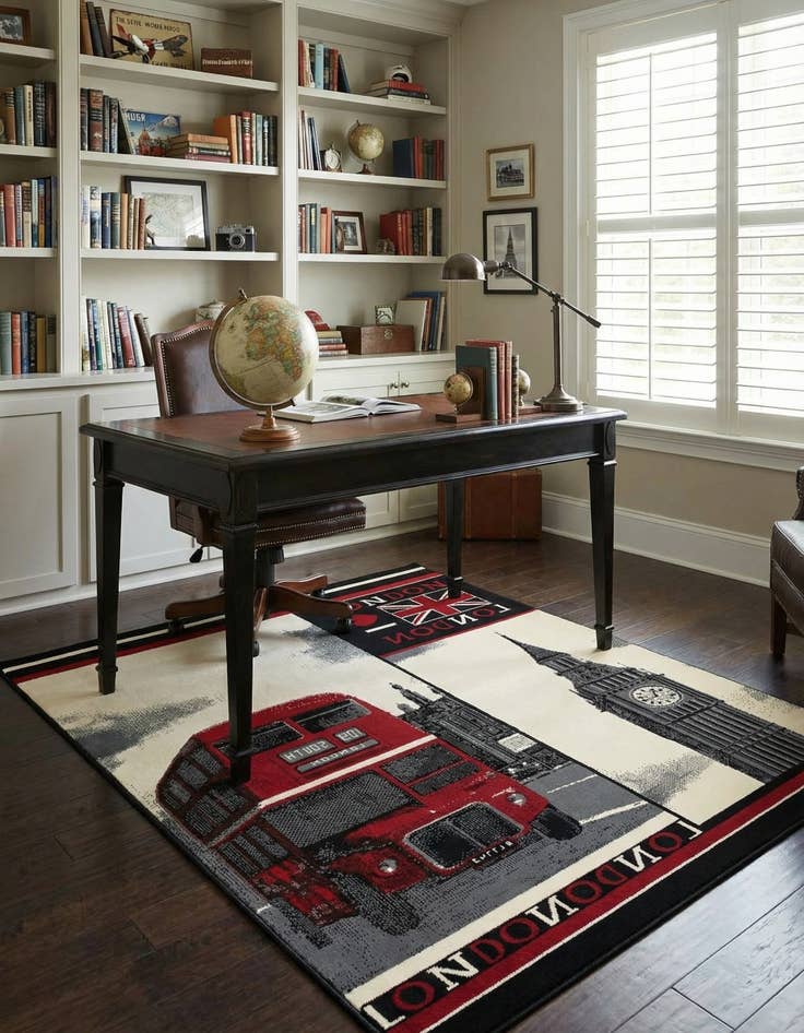 Detail image of 5' 3 x 7' 4 Reproduction Gabbeh Rug