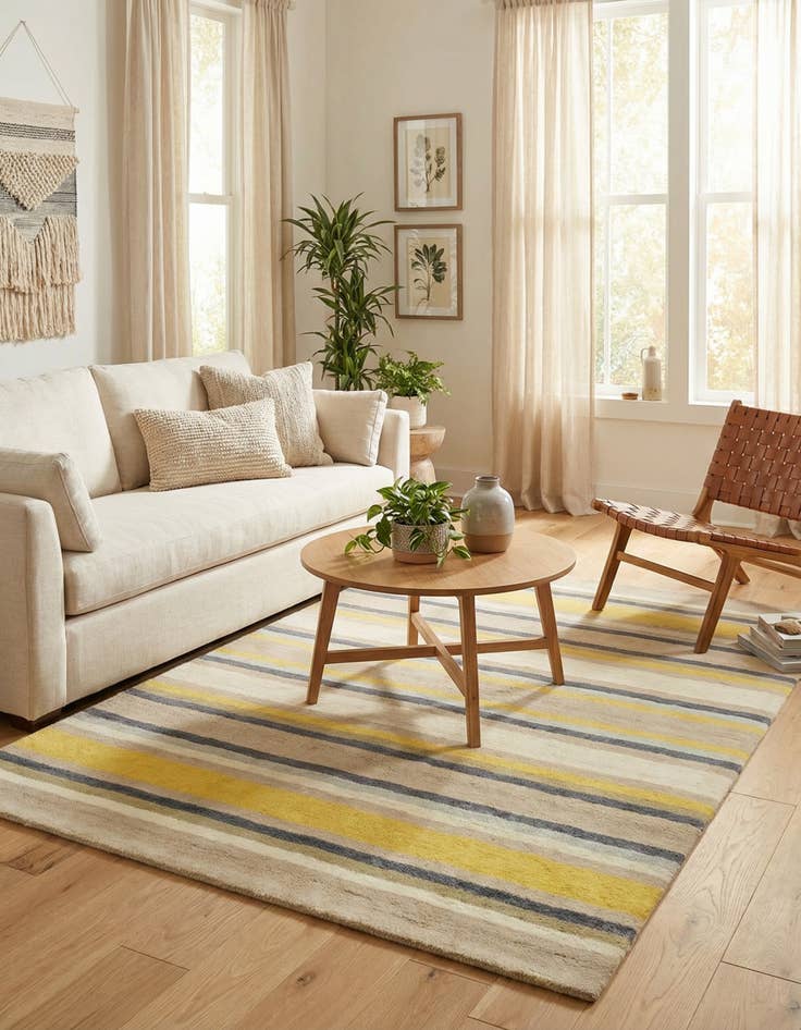 Detail image of  4' x 5' 7 Luna Wool Rug