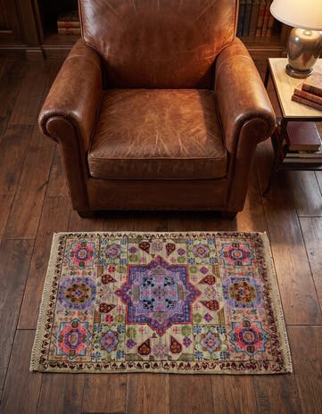 2' x 3' 2 Hand Knotted Mamluk Ziegler Rug