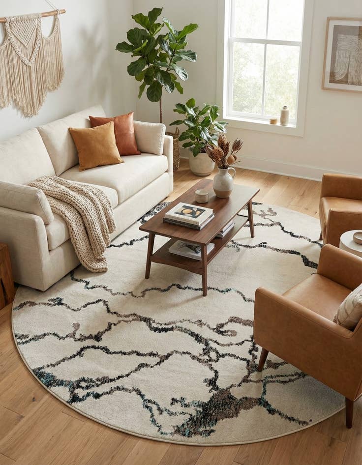 Detail image of 10' x 10' Carrington Round Rug