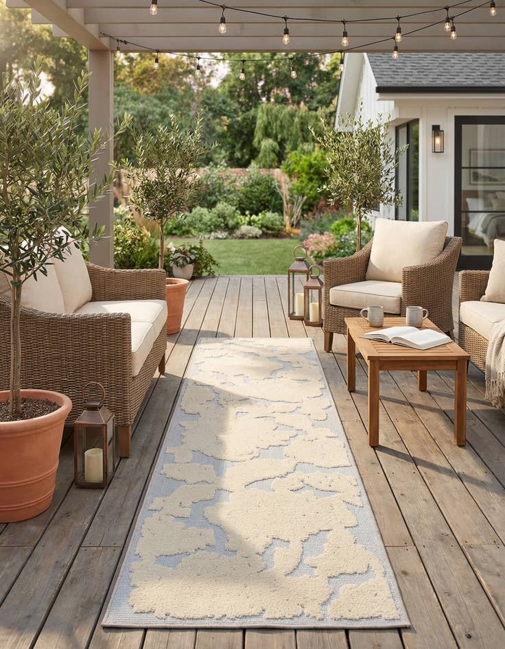 Detail image of  2' x 10'  Washable Aruba Indoor / Outdoor Runner Rug