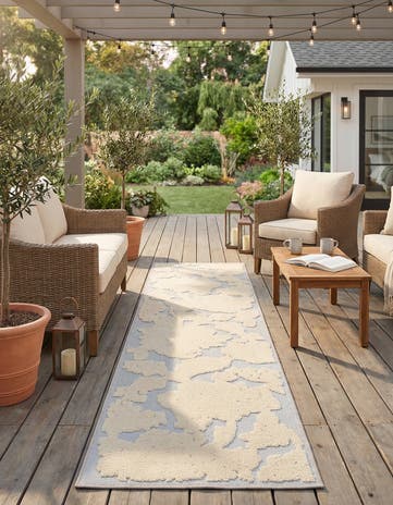 2' x 10' Easy-Clean Aruba Indoor / Outdoor Runner Rug